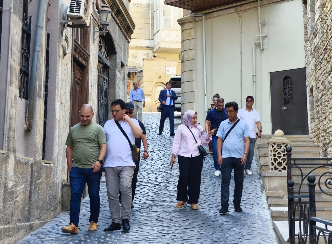 Mərakeşli jurnalistlər ölkəmizdə səfərdədir - FOTOLAR